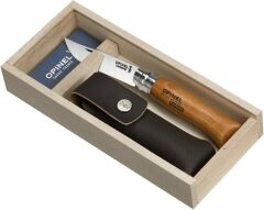 Opinel 8 No Deri Kılıflı Karbon Çelik Çakı (Özel Kutulu) OP-000815