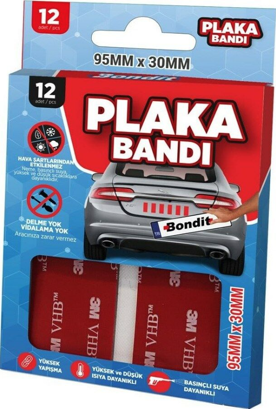 Bondit Plaka Yapıştırma Bandı 12'li BND01069530