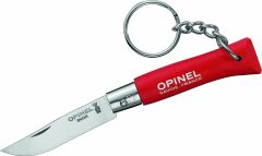 Opinel No 4 Anahtarlıklı Paslanmaz Çelik Çakı Kırmızı (Ahşap Saplı) OP-002055