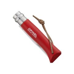 Opinel Inox 8 No Deri Kılıflı Paslanmaz Çakı (Kırmızı) OP-001890