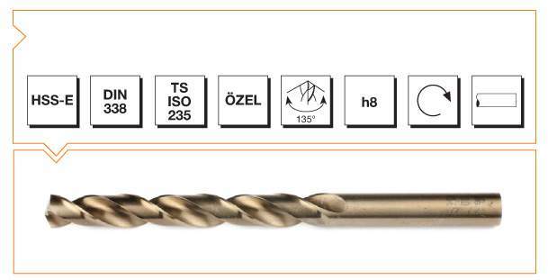 10.5 MM MATKAP UCU HSS ALTIN SERİ MTE