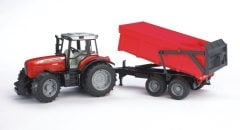 Bruder Massey Ferguson 7480 Traktör & Römork BR02045