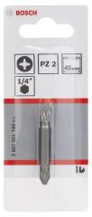 Bosch - Çift Taraflı Vidalama ucu PZ2xPZ2*45 mm 1'li