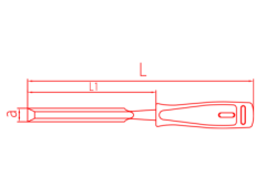 Elta Iskarpela Düz 22 mm  5011 23 0022