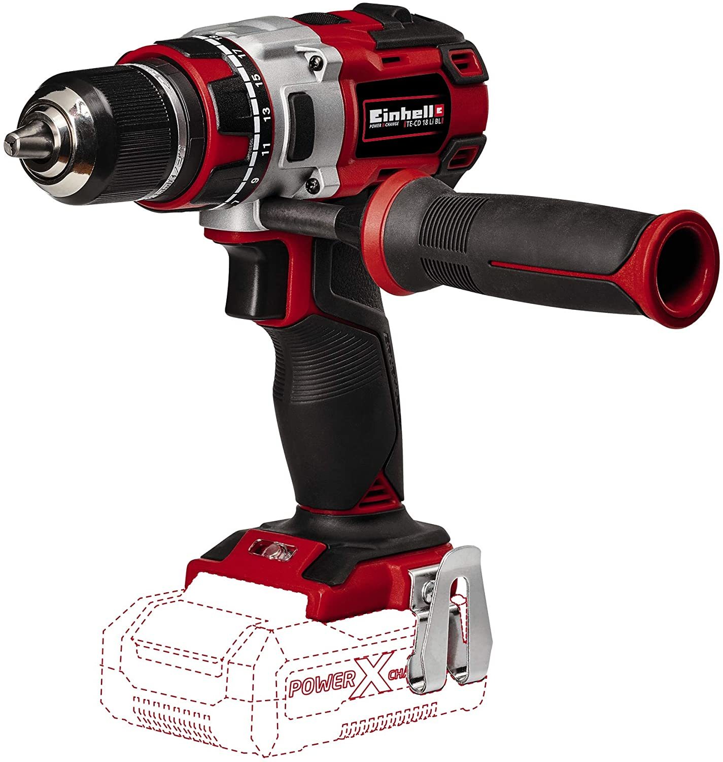 Einhell TE-CD 18 Li Brushless - Solo, Kömürsüz Akülü Vidalama