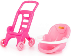 Polesie 44525 Bebek Beşiği Oyun Seti Oyuncak Arabası