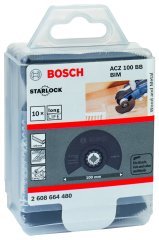 Bosch - Starlock - ACZ 100 BB - BIM Ahşap ve Metal İçin Segman Testere Bıçağı, Bombeli 10'lu