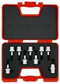 İzeltaş 1113 00 6009 Lokmalı Torx Uç Takımı 1/2'' 9 Parça