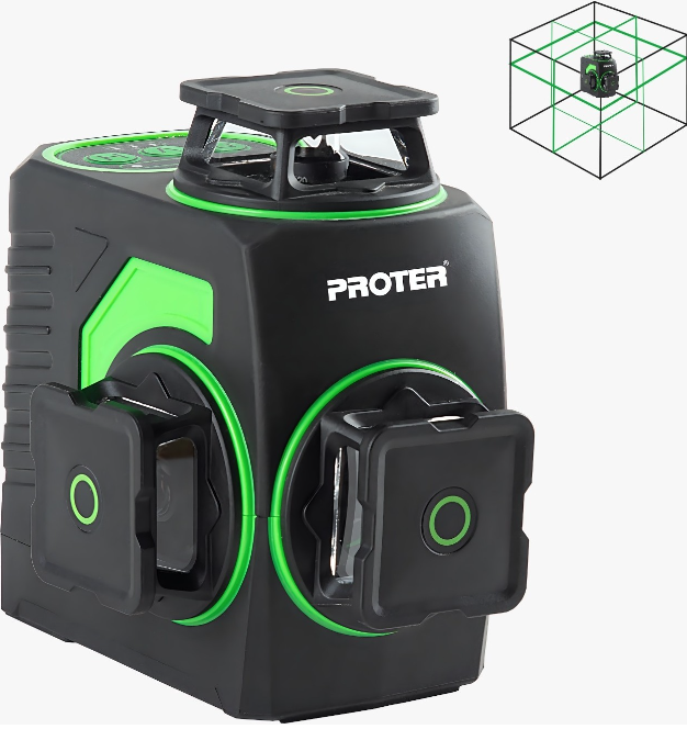 Proter Pl 360 Ls 3x360 Çift Akülü Yeşil Lazer Hizalama