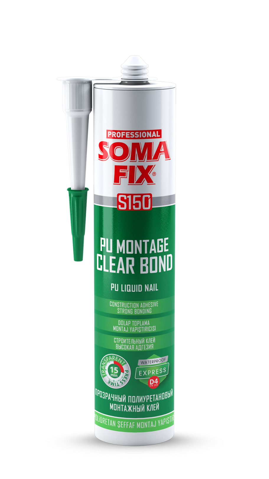 SOMAFİX PU MONTAJ YAP.PLASTİK 310 ML S150-P24