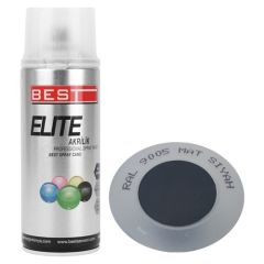 Best Elite Sprey Boya Mat Siyah RAL9005 400ML