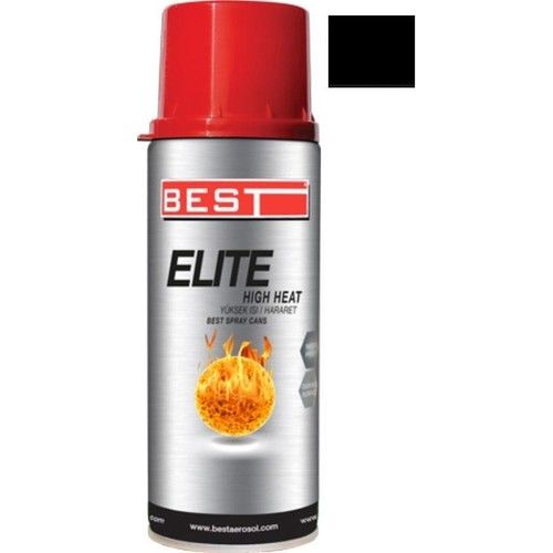 Best Elite Siyah 600 C Isıya Dayanıklı Sprey Boya 400 ml