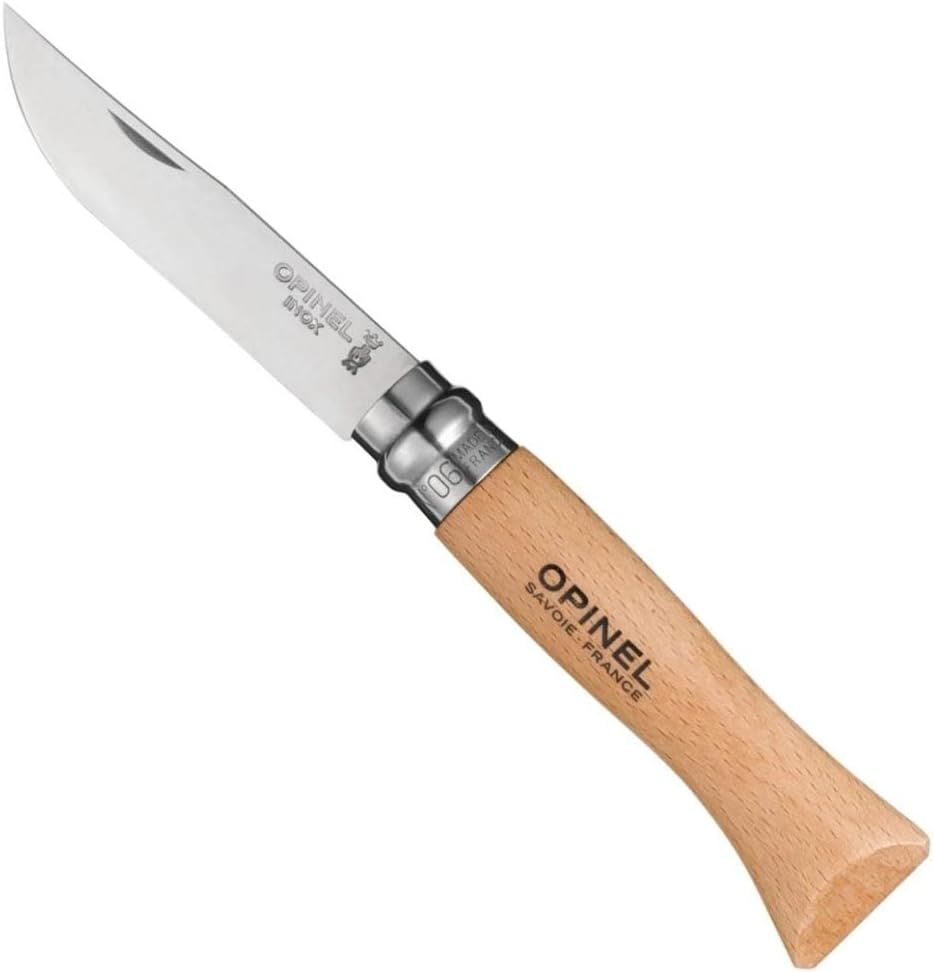 Opinel Inox 6 No Kayın Saplı Paslanmaz Çelik Çakı OP-123060