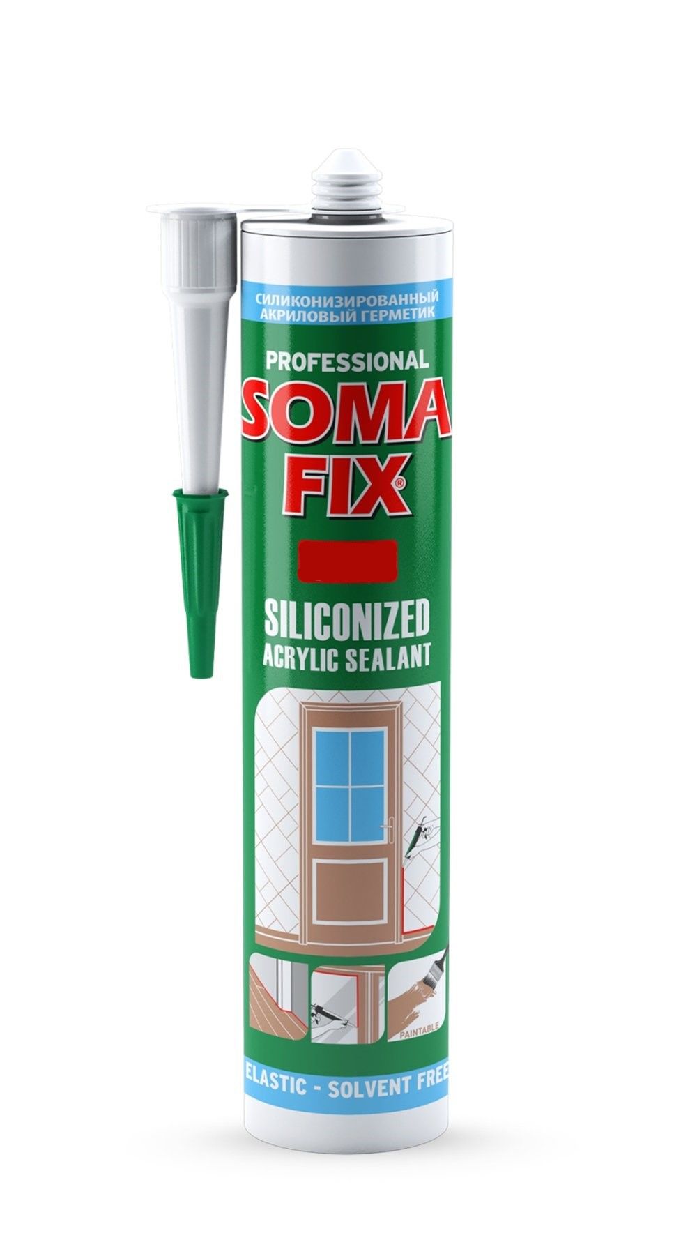 Somafix Akrilik Silikonize Mastik Gri 310ML S124