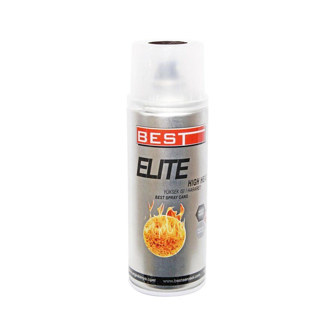 Best Elite 300C Isıya Dayanıklı Eko Siyah Sprey Boya 400 ml