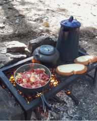 NURGAZ ATEŞ ÜSTÜ IZGARA+ÇANTA NG-AUG