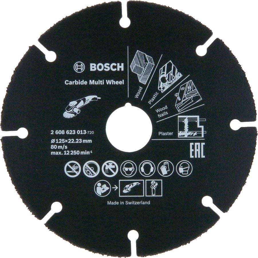 Bosch - Carbide Multi Wheel 125 mm (Çok Amaçlı Kesici)