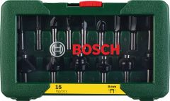 Bosch - 15 Parça Freze Seti 8 mm Şaftlı