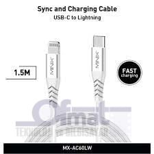 MINIX MX-AC60LW TYPE-C TO LIGHTNING KABLO 150CM ( BEYAZ)