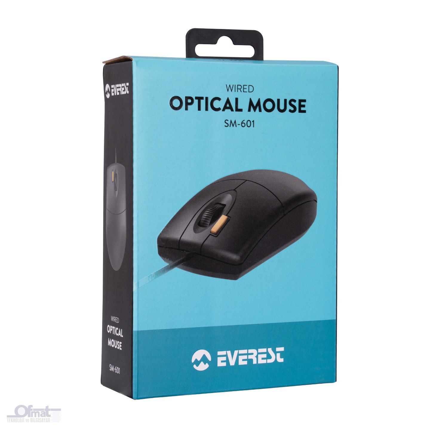 EVEREST SM-601 USB SİYAH POTİK KABLOLU MOUSE