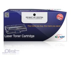 REMAT HP CE278A/CANON CRG-728 - 2100 SYF SİYAH MUADİL TONER %100 YENİ