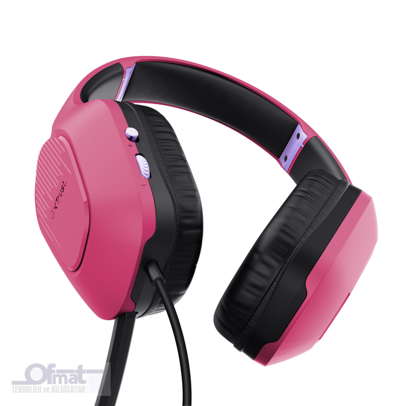 TRUST GXT415P KULAKLIK (PEMBE) -ÇOK HAFİF -OYUNCU KULAKLIK