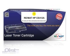 REMAT HP CE412A (305A) - 2600 SYF SARI MUADİL TONER %100 YENİ