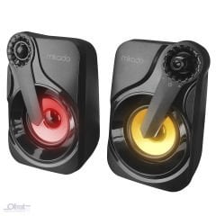 MIKADO MD-X27 2.0 MULTIMEDİA 3W*2 SIYAH 5V USB LED IŞIKLI SPEAKER HOPARLÖR