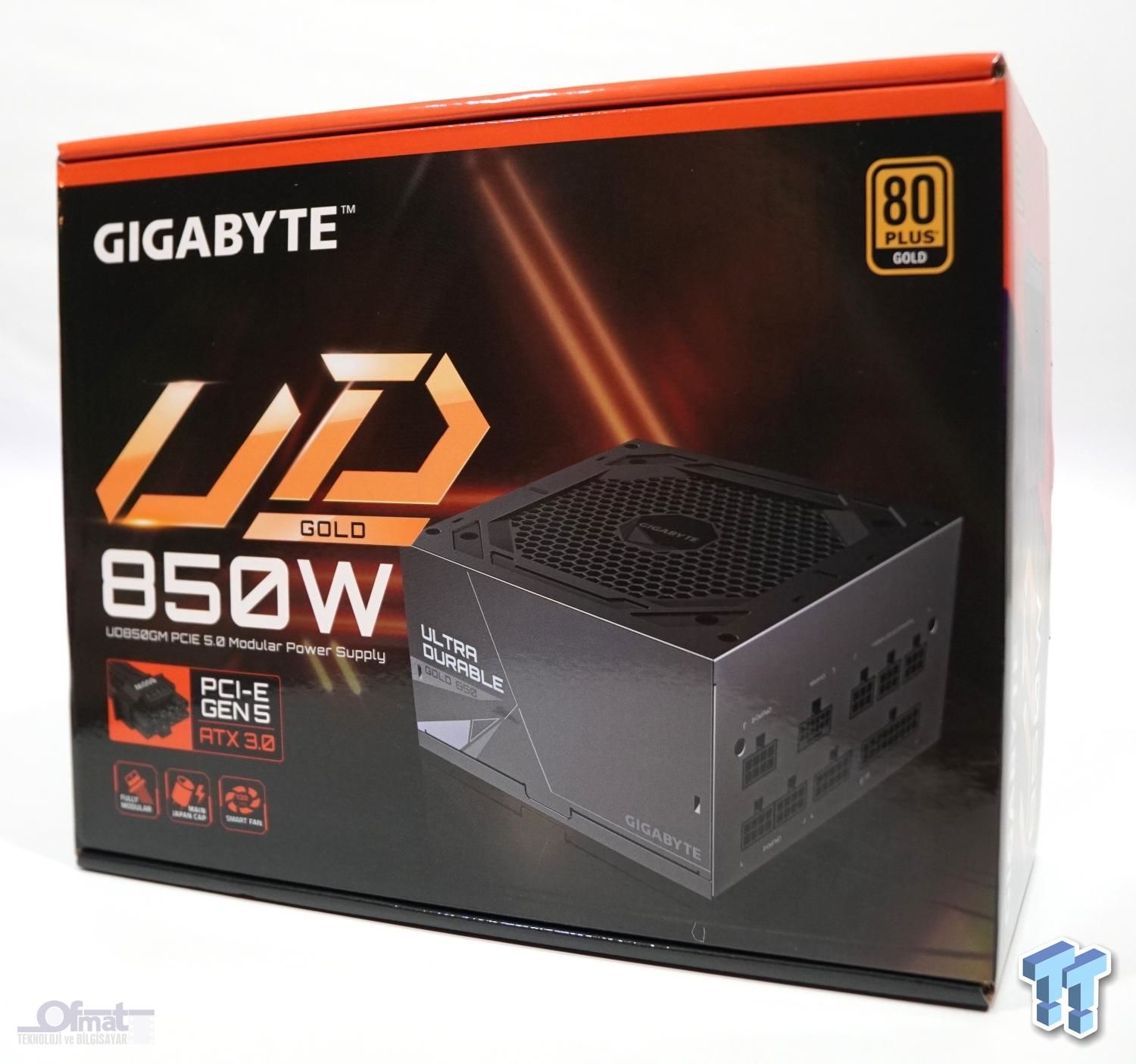 Gigabyte Psu Modüler 850w 80 Gold Gp-ud850gm Pg5w 120mm Fan
