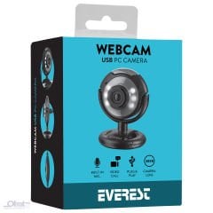 EVEREST SC-824 300K USB MİKROFONLU LEDLİ WEBCAM PC KAMERA