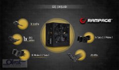 RAMPAGE RMP-500-80P 500W 80 PLUS 12CM FAN AKTİF PFC POWER SUPPLY