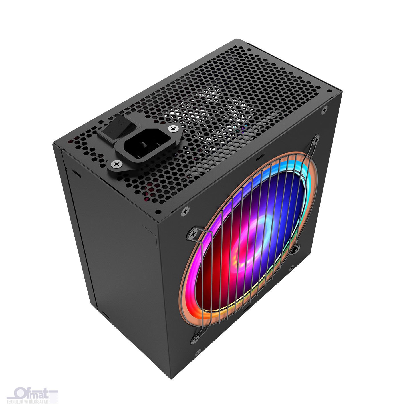 RAMPAGE RGB-600 600W 80 PLUS BRONZE AKTİF PFC 12CM RGB FANLI POWER SUPPLY