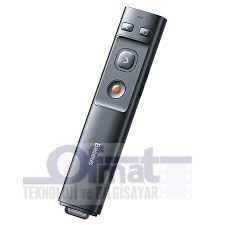 Baseus Orange Dot Lazerli Kablosuz Sunum Kalemi Gri