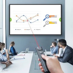 Baseus Orange Dot Lazerli Kablosuz Sunum Kalemi Gri