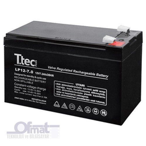 TTEC 12V 7AH BAKIMSIZ KURU AKÜ