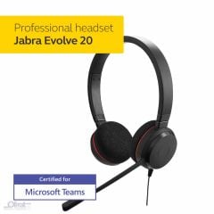 JABRA EVOLVE 20 MONO USB NC MS KAFABANTLI MİKROFONLU SİYAH KULAKLIK