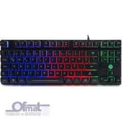 DEXIM DKA006 KBL-088 RGB LED IŞIKLI OYUNCU KLAVYESİ