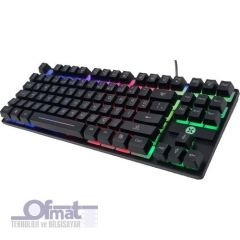 DEXIM DKA006 KBL-088 RGB LED IŞIKLI OYUNCU KLAVYESİ