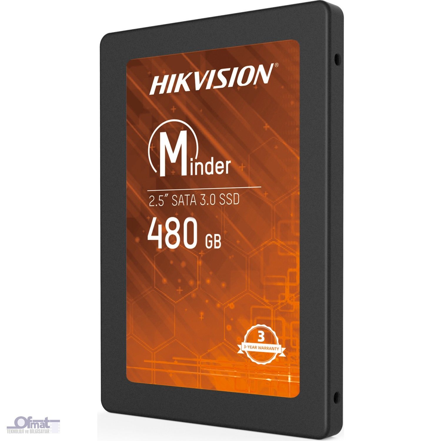 HIKVISION DISK SSD 480GB SATA2.5'' 540-470 MB/S HS-SSD-MINDER(S)/480G