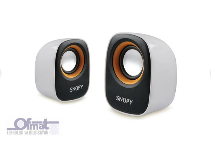 SNOPY SN-120 2.0 BEYAZ/SARI USB SPEAKER