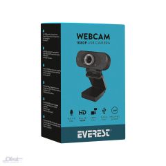 EVEREST SC-HD03 1080P FULL HD USB WEBCAM PC KAMERA METAL TRİPOD HEDİYELİ!