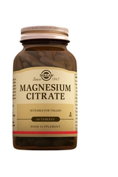 Solgar Magnesium Citrate Magnezyum Sitrat 60 Tablet