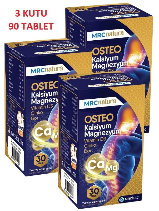 Mrc Natura Osteo Kalsium Magnezyum 30 Tablet X 3 ADET