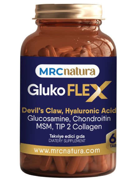 MRC NATURA GLUKOFLEX ''AĞRI KESİCİ'' Glukozamin Condro. MSM Tip2 kol. Devil's Claw Hyal.asit 60 tab