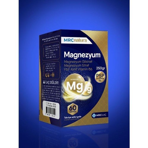 Mrc Natura Magnezyum 250mg Bisglisinat & Sitrat & P5p Vitamin B6 60 Kapsül