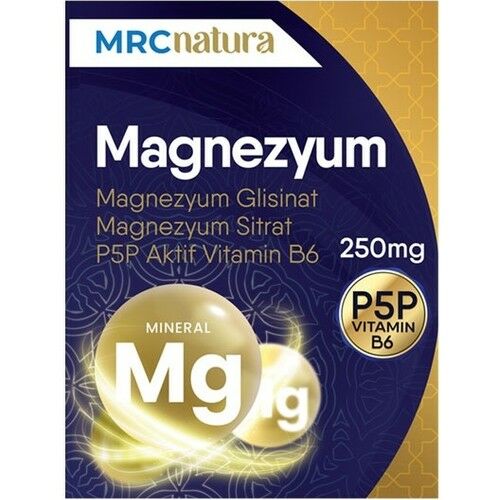 Mrc Natura Magnezyum 250mg Bisglisinat & Sitrat & P5p Vitamin B6 60 Kapsül