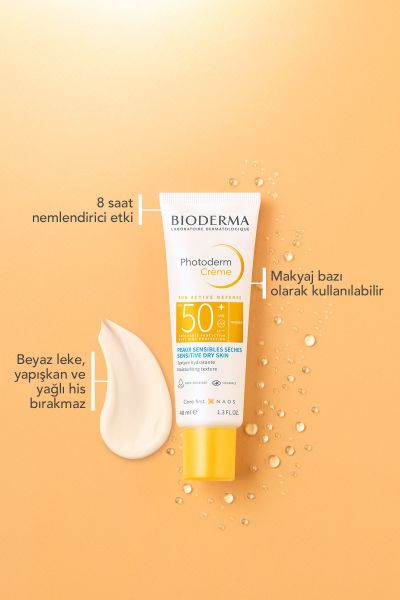 Photoderm Cream SPF50+ Kuru Ciltler için Yüksek Korumalı Yüz Güneş Kremi 40 ml