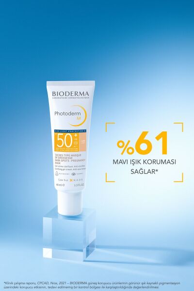 Photoderm M Light SPF50+ Koyu Leke ve Mavi Işığa Karşı Yüksek Korumalı Renkli Yüz Güneş Kremi 40 ml