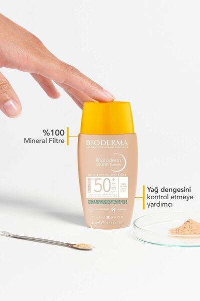 Photoderm Nude Touch SPF50+ Very Light Karma Yağlı Ciltler Kapatıcı Etkili Renkli Güneş Kremi 40 ml