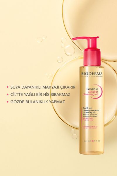 Sensibio Micellar Cleansing Oil Tüm Ciltler Yüz ve Göz Makyajı Çift Aşamalı Temizleme Yağı 150 ml